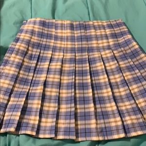 Plaid Pleated Skirt